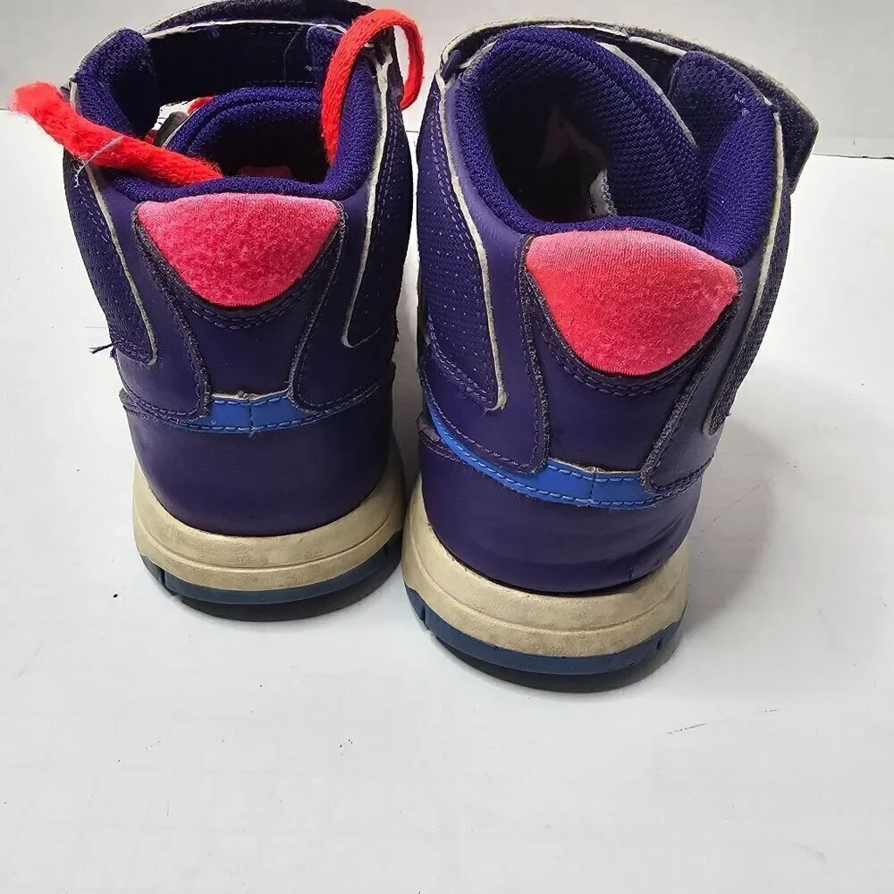Nike Mogan Mid Youth Sneaker Purple Blue High Top 6 Y
